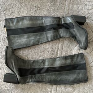 Jeffrey Campbell black leather boots, size 9.5